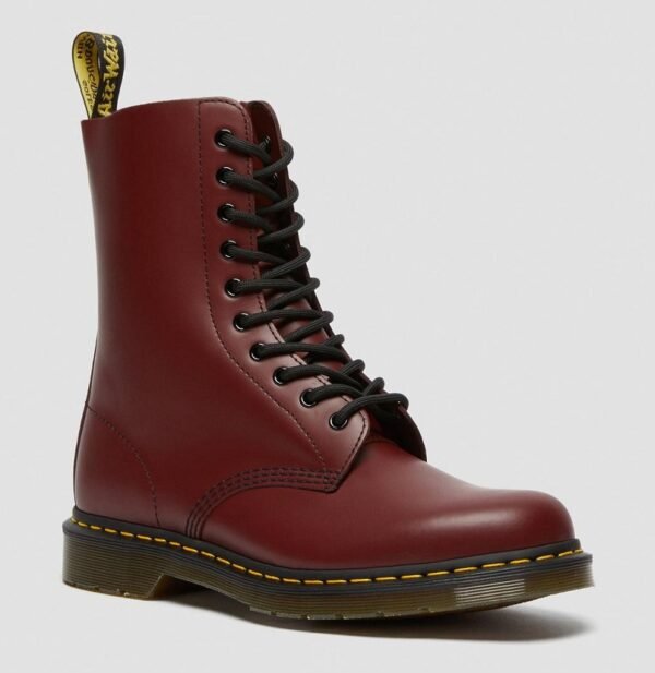 DR.MARTENS 1490 HIGH BOOTS SMOOTH CHERRY RED