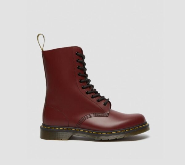 DR.MARTENS 1490 HIGH BOOTS SMOOTH CHERRY RED