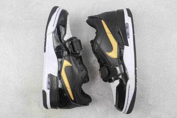 Jordan Legacy 312 Low Black Metallic Gold