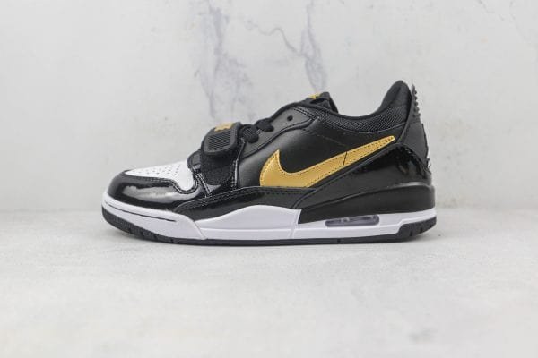 Jordan Legacy 312 Low Black Metallic Gold