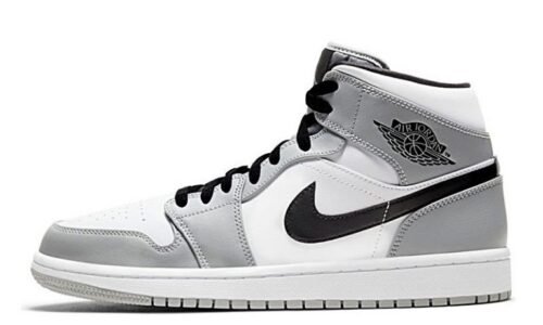 NIKE AIR JORDAN 1 MID LIGHT SMOKE GRAY