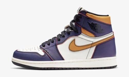 NIKE AIR JORDAN 1 GOLD X PURPLE