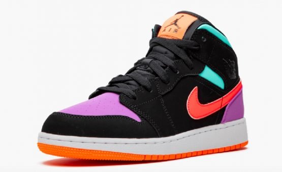 NIKE AIR JORDAN 1 MID ORANGE X PURPLE