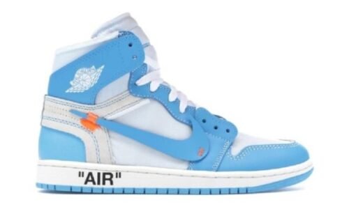 NIKE JORDAN 1 OFF WHITE RETRO BLUE