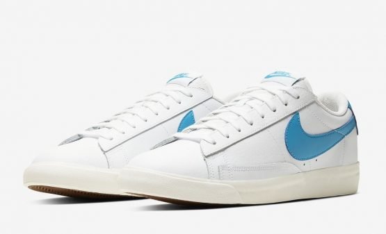 NIKE BLAZER LOW LEATHER BLUE