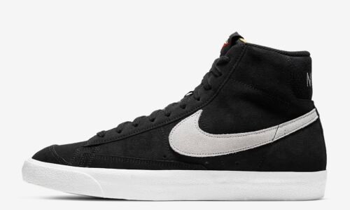 NIKE BLAZER MID 77 BLACK X WHITE LOGO