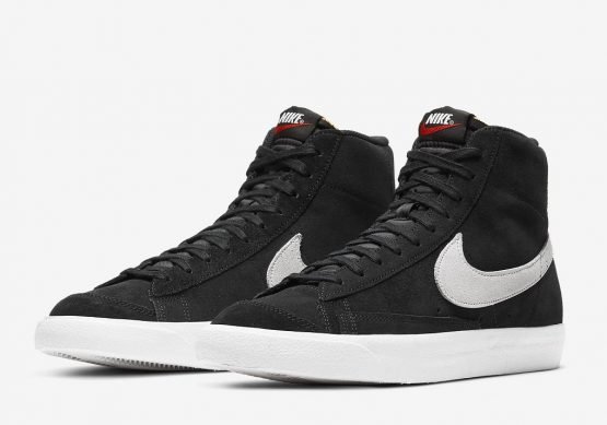 NIKE BLAZER MID 77 BLACK X WHITE LOGO