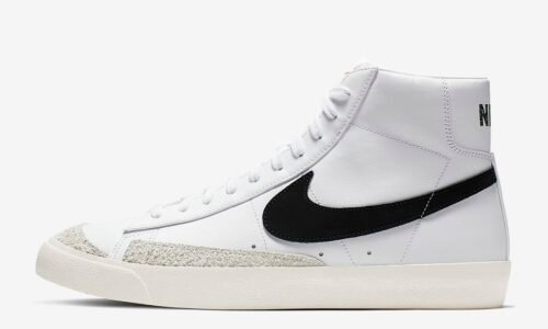 NIKE BLAZER MID 77 VINTAGE WHITE X BLACK LOGO