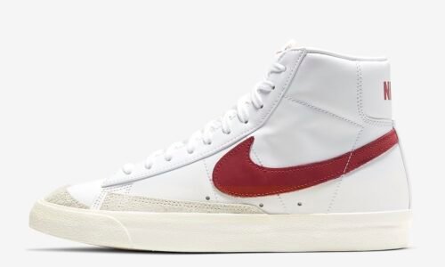 NIKE BLAZER MID 77 VINTAGE WHITE X RED LOGO