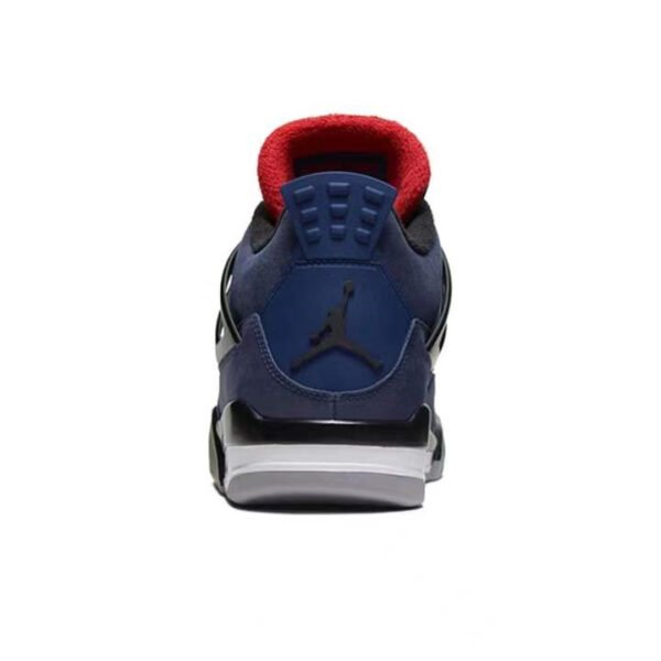 NIKE AIR JORDAN 4 BLACK (BLUE DETAILS)