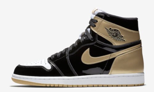 NIKE AIR JORDAN 1 BLACK X GOLD