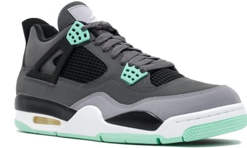 NIKE AIR JORDAN 4 BLACK (TURQUOISE DETAILS)