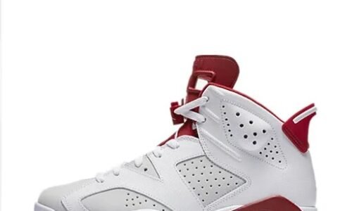 NIKE AIR JORDAN 6 WHITE (RED DETAILS)