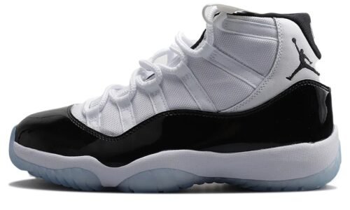 NIKE AIR JORDAN 11 WHITE AND BLACK