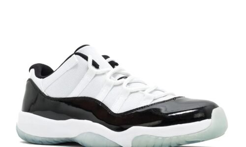 NIKE AIR JORDAN 11 LOW WHITE AND BLACK