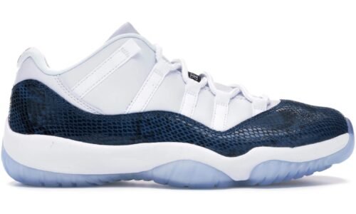 NIKE AIR JORDAN 11 NAVY "SNAKESKIN"