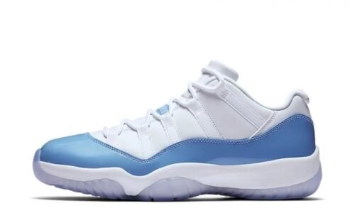 NIKE AIR JORDAN 11 WHITE AND LIGHT BLUE