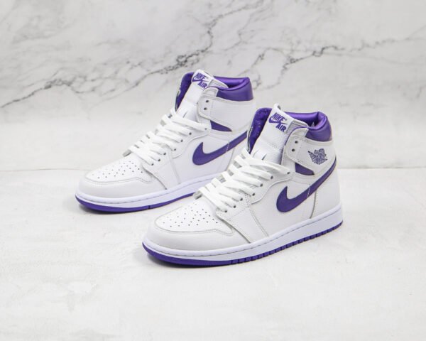 NIKE AJ1 high top white purple