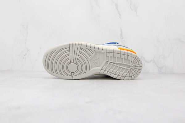 NIKE Off-White x Nike Dunk Low’50’ White grey dark blue shoelace