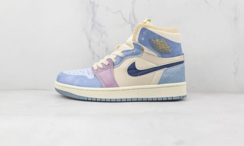 Nike Wmns Air Jordan 1 Zoom CMFT"Corduroy"” Blue hook