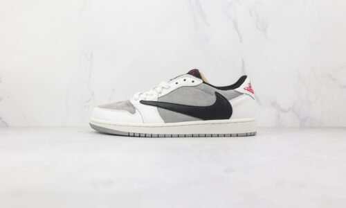 NIKE Air Jordan 1 Low Barb white gray