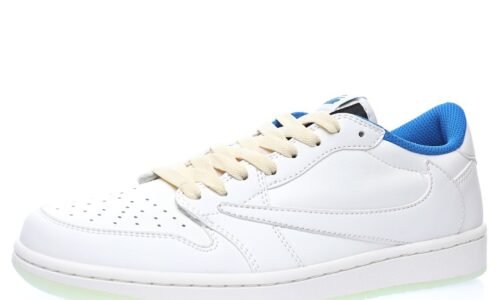 fragment design x Travis Scott x Nike Air Jordan 1 Low OG SP"White/Blue/Noctilucent"