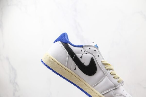 NIKE Air Jordan 1 Low Barb tripartite joint white blue
