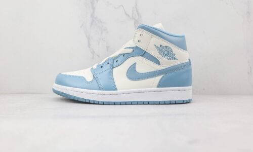 NIKE Air Jordan AJ1 Mid White blue