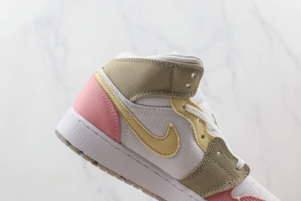 Nike Air Jordan 1 Mid pink white brown