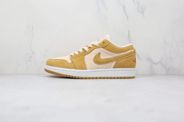 NIKE AJ1 Air Jordan 1 low Beige corduroy
