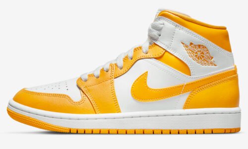 Nike Air Jordan 1 Mid White University Gold (W)