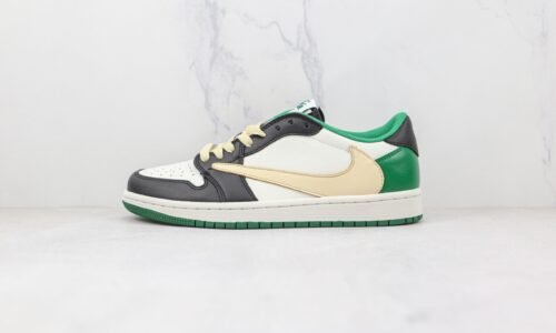 Nike Wmns Air Jordan 1 Low barb white black green