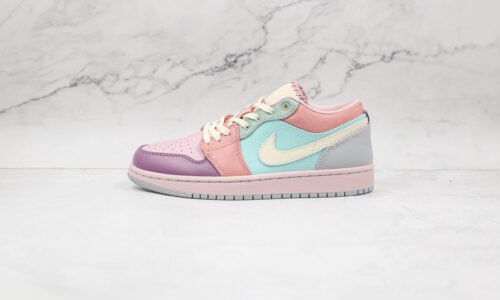 NIKE Air jordan 1 low Macarone color mosaic