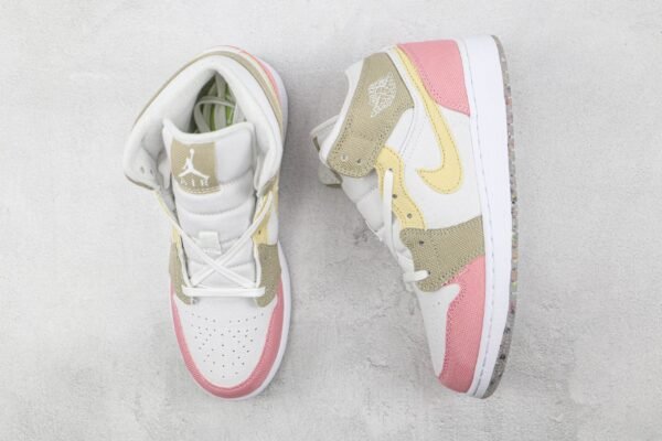 Nike Air Jordan 1 Mid pink white brown