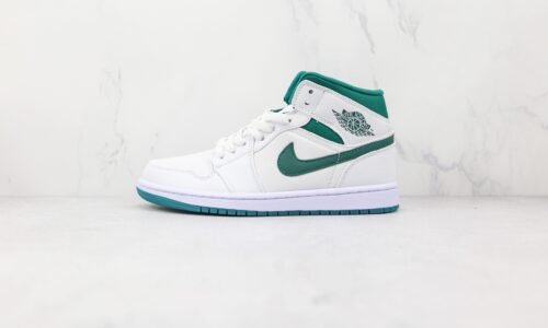 Nike Air Jordan 1 Mid White green