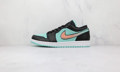 NIKE Air Jordan 1 Low Black Tiffany green
