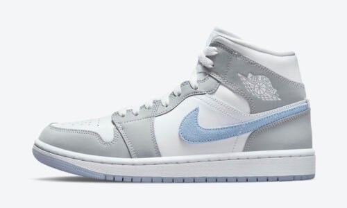 Nike Air Jordan 1 Mid Wolf Grey Aluminum