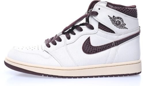 NIKE Air Jordan 1 High "White Sail/Maroon"