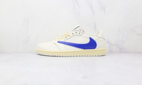 NIKE Air Jordan 1 Low Barb white blue