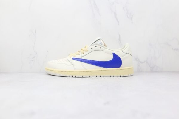 NIKE Air Jordan 1 Low Barb white blue