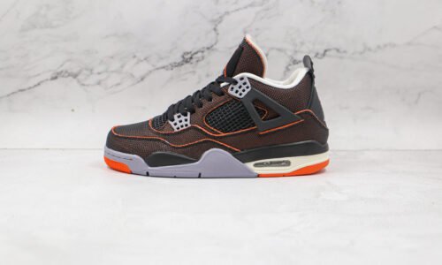 NIKE Air Jordan 4 Black orange starfish orange