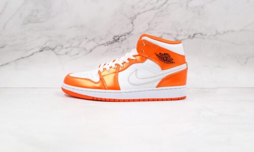 NIKE Air Jordan 1 Mid White orange