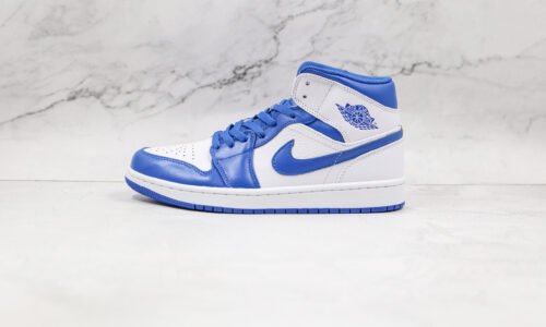 NIKE Air Jordan 1 Mid White blue