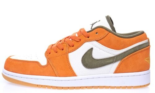 Nike Air Jordan 1 Low Suede"Orange Olive"