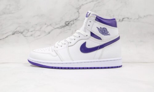 NIKE AJ1 high top white purple