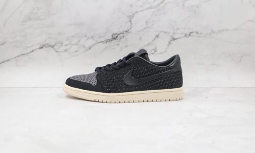 NIKE Air Jordan 1 Low Black knitting