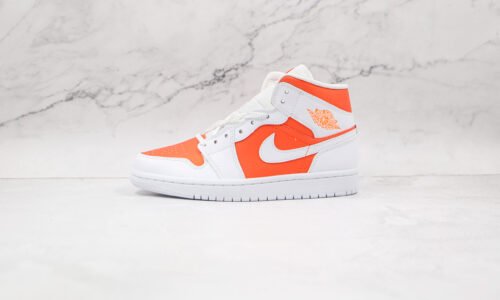 NIKE Air Jordan 1 Mid White Orange