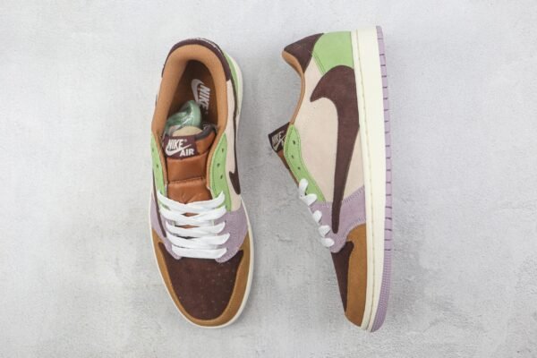 Nike Air Jordan 1 Low Taupe green stitching