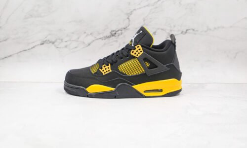 NIKE Air Jordan 4 Black yellow