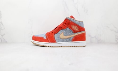 Nike Air Jordan 1 Mid Grayish red